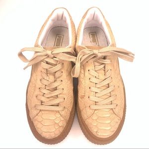 PUMA | Basket Platform Exotic Snake Vachetta Gold